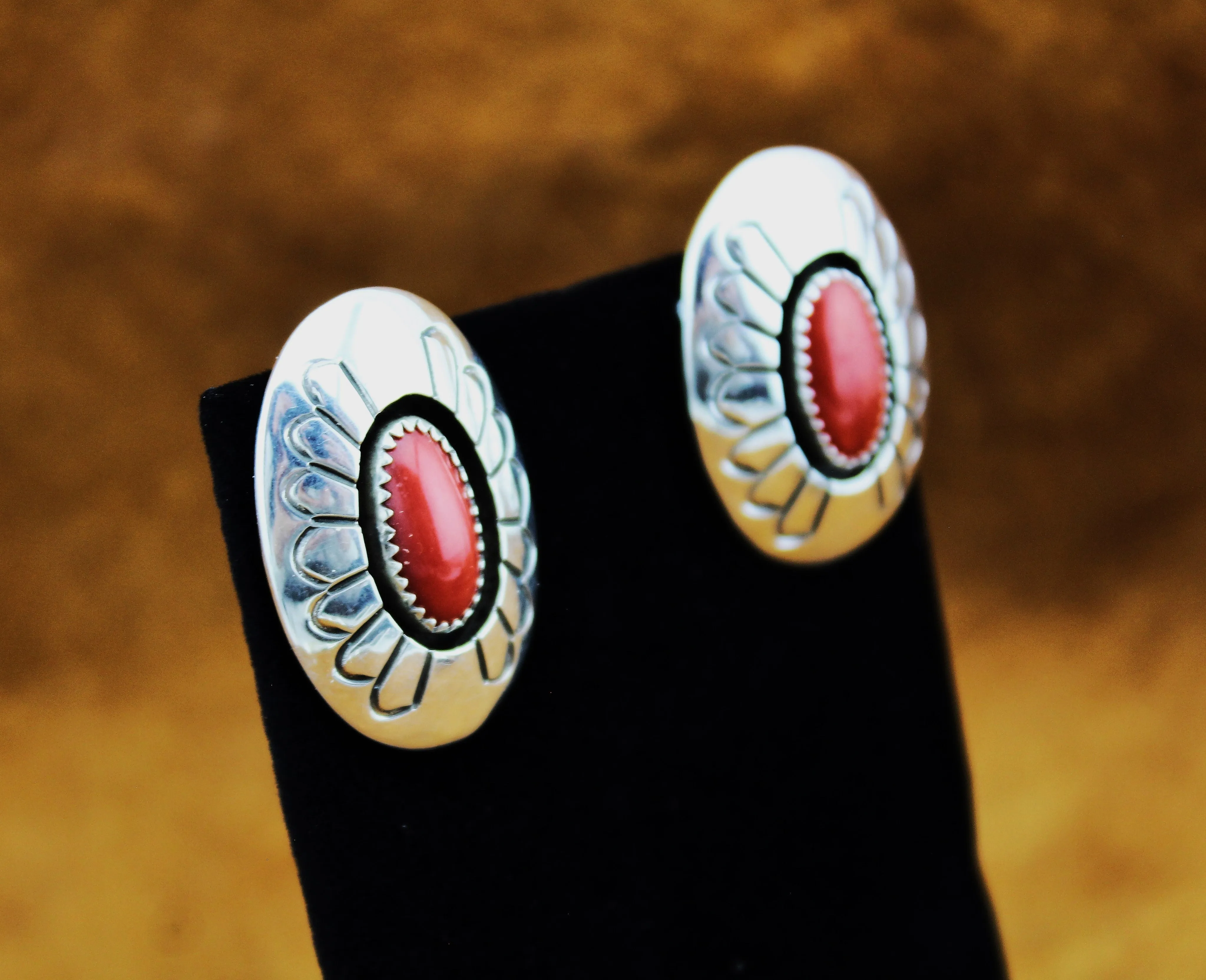 Danny Jackson Shadowbox Coral Earrings