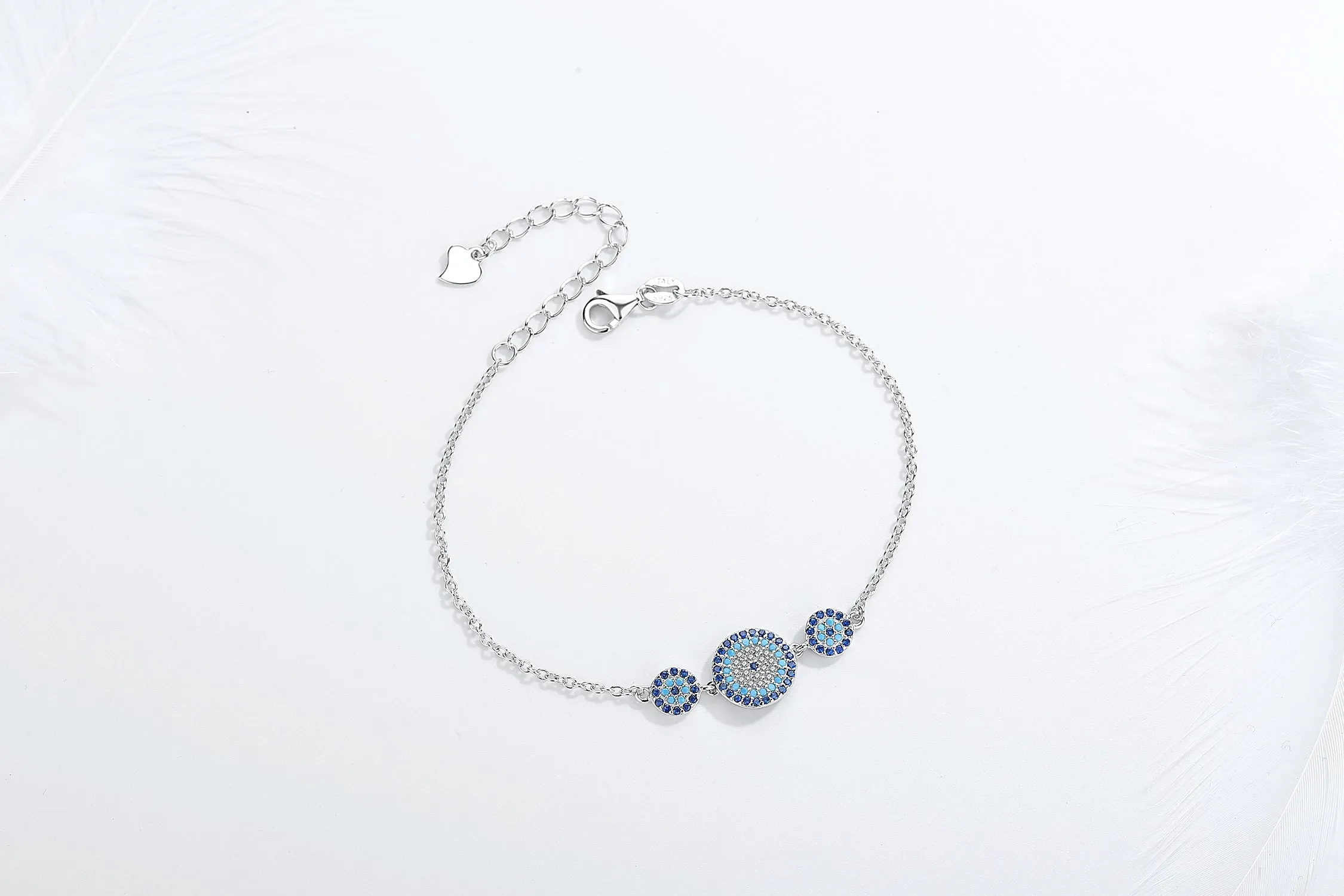 DAYANA EVIL EYE SILVER BRACELET