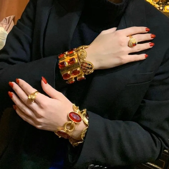 Dolce & Gabanna Red Statement Bracelet