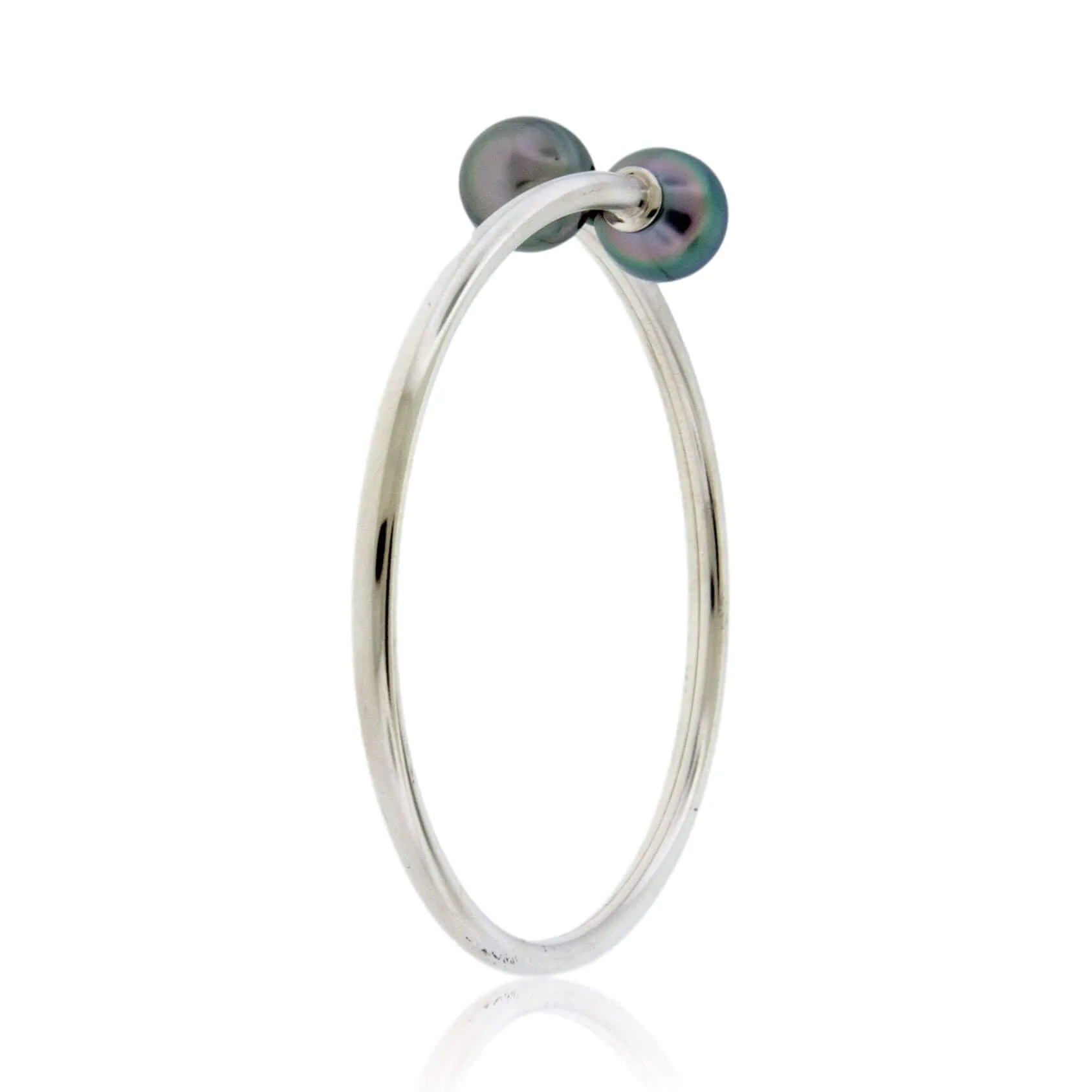 Double Tahitian Pearl Bracelet in Sterling Silver