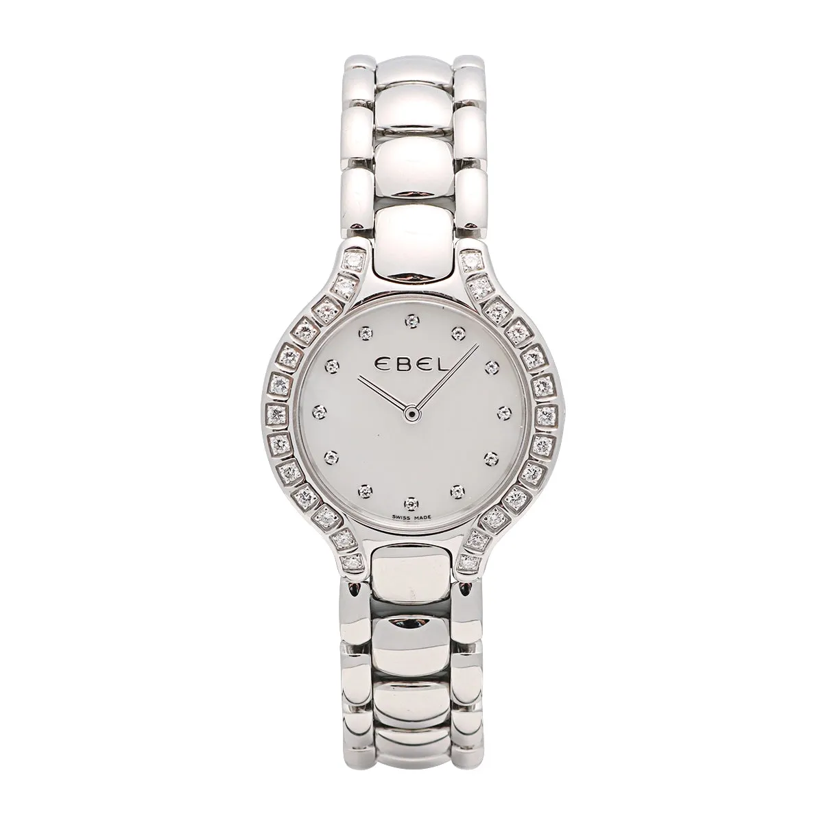 Ebel Beluga Mini Stainless Steel MOP Dial Diamonds 25mm Quartz (Preowned) (FINAL SALE)