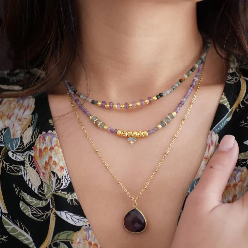 Elakshi Amethyst Boho Necklace