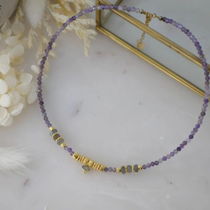 Elakshi Amethyst Boho Necklace