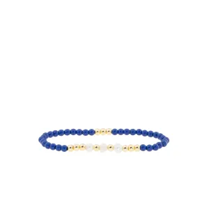 enamel and pearl beaded ball bracelet