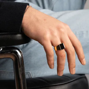 Flat Signet Ring (Gold)