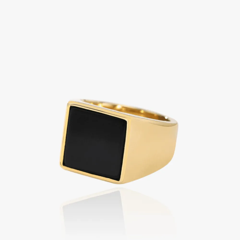 Flat Signet Ring (Gold)