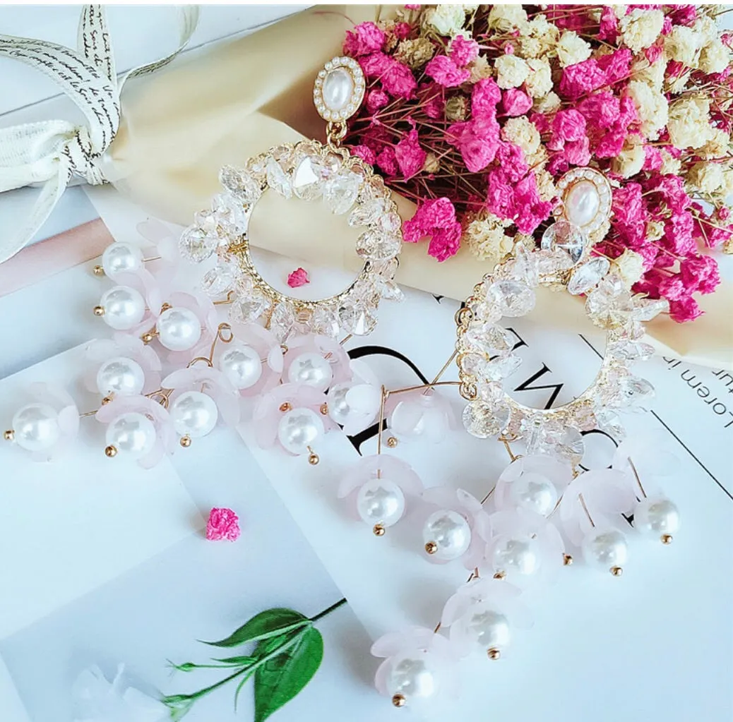Flower Chandelier Earrings
