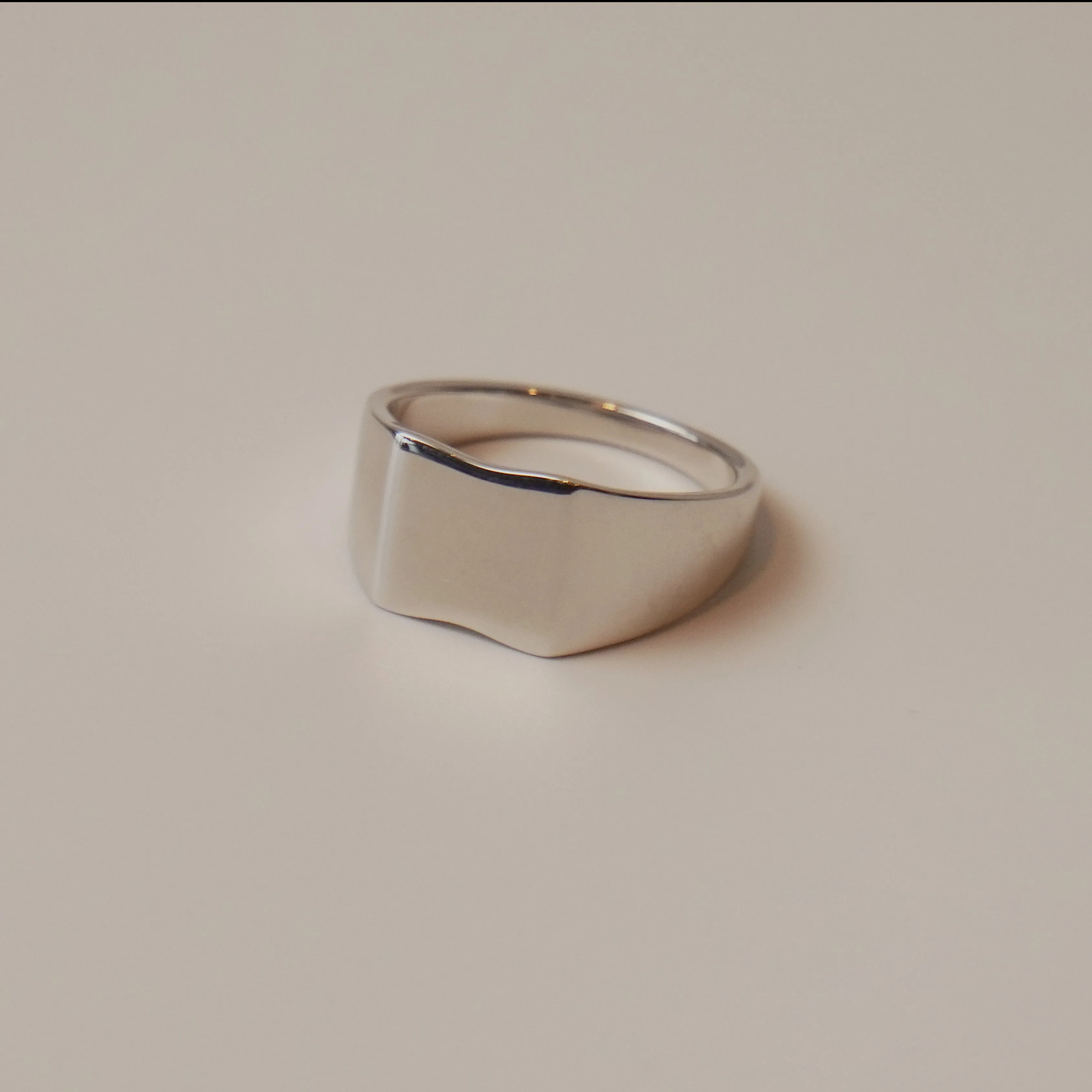 Frankie Signet Ring Recycled 925 Sterling Silver