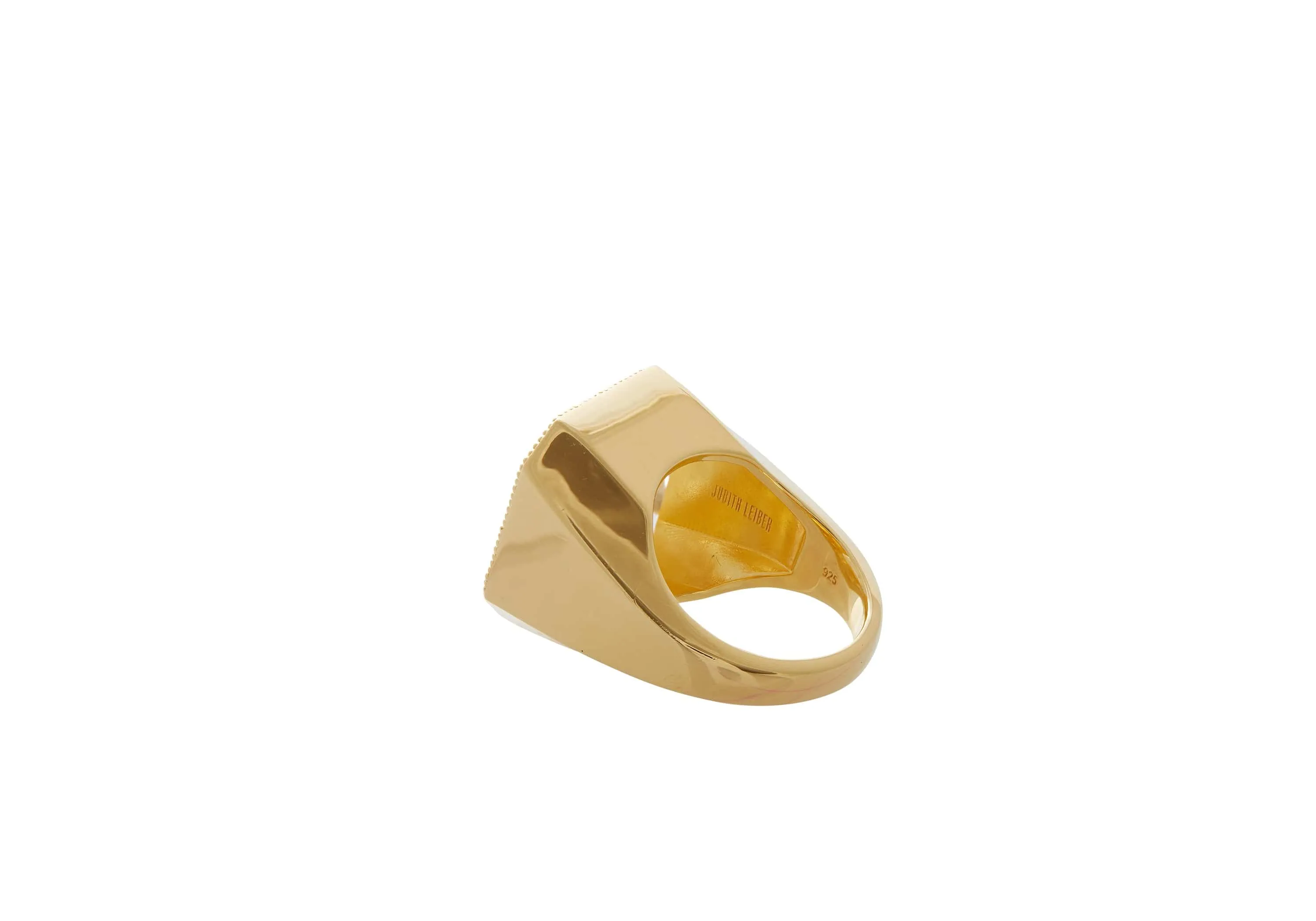 Gem Signet Ring Clear