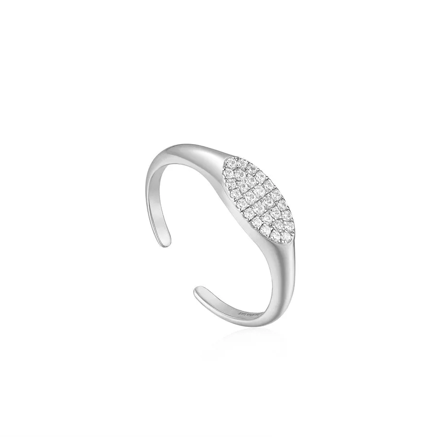 GLAM ADJUSTABLE SIGNET RING