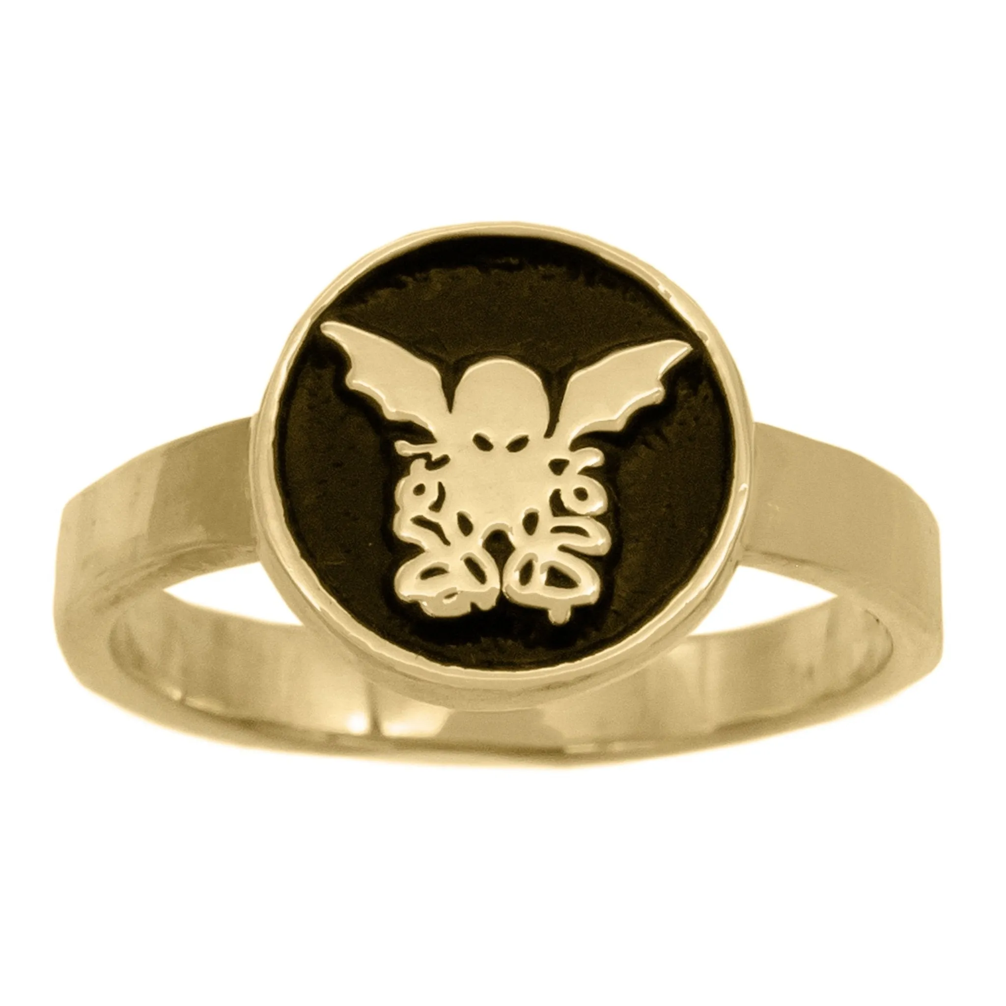 Gold Cthulhu Signet Ring