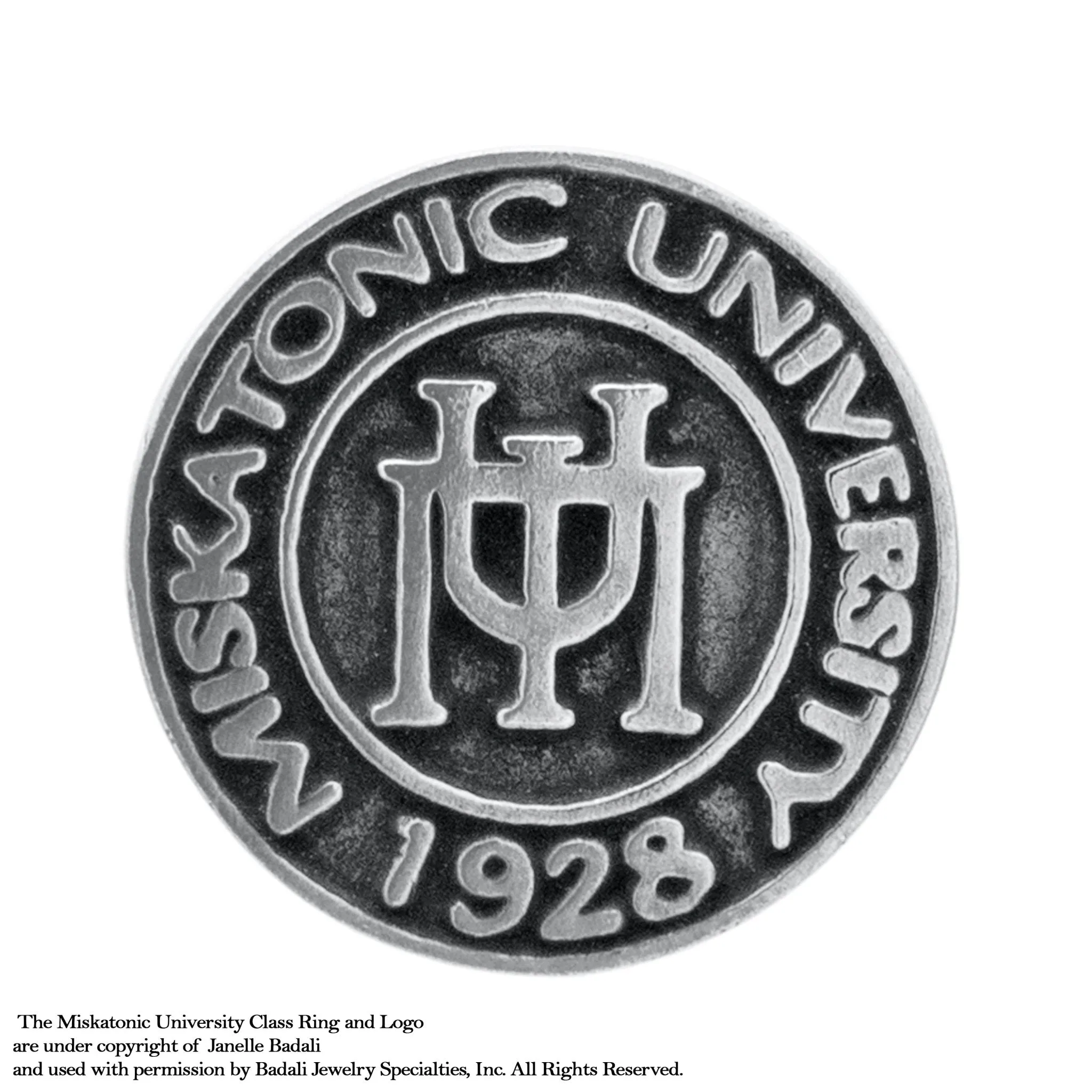 Gold Miskatonic University Class Ring