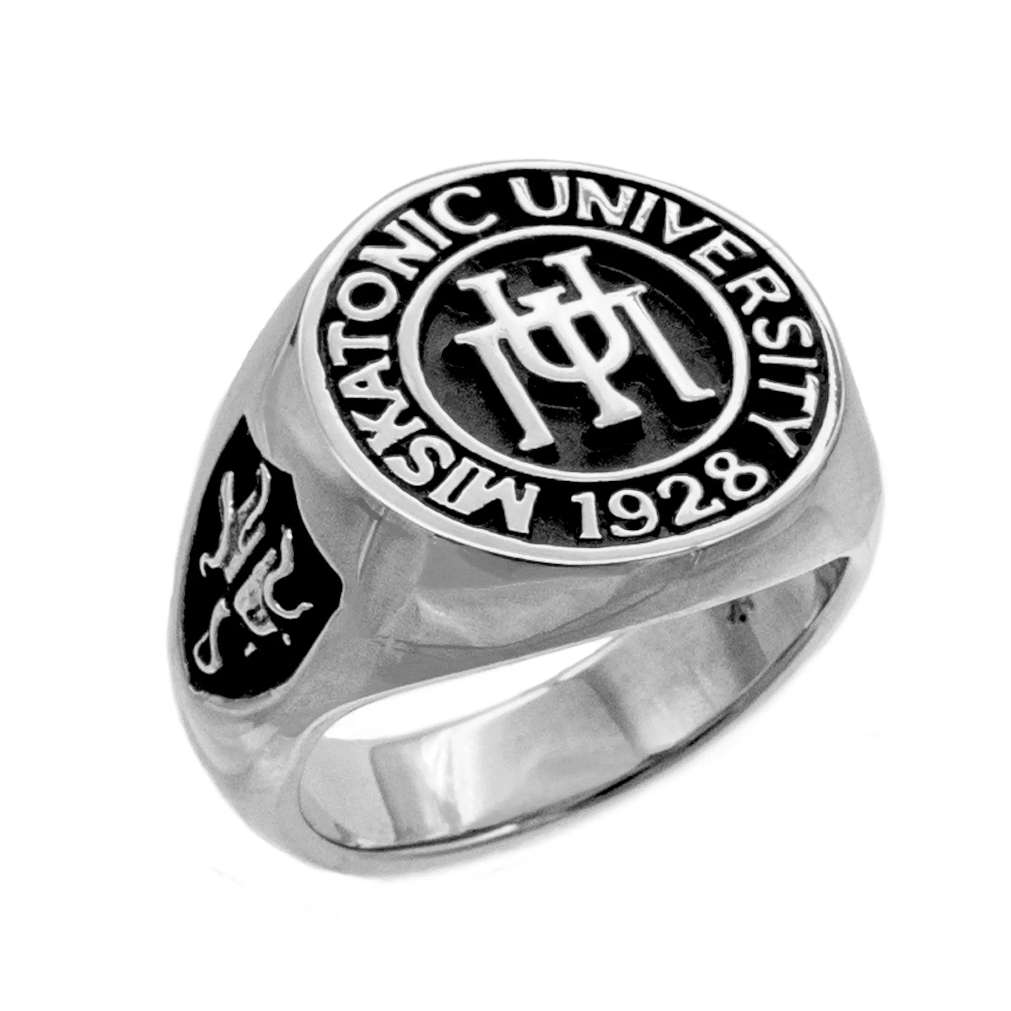 Gold Miskatonic University Class Ring