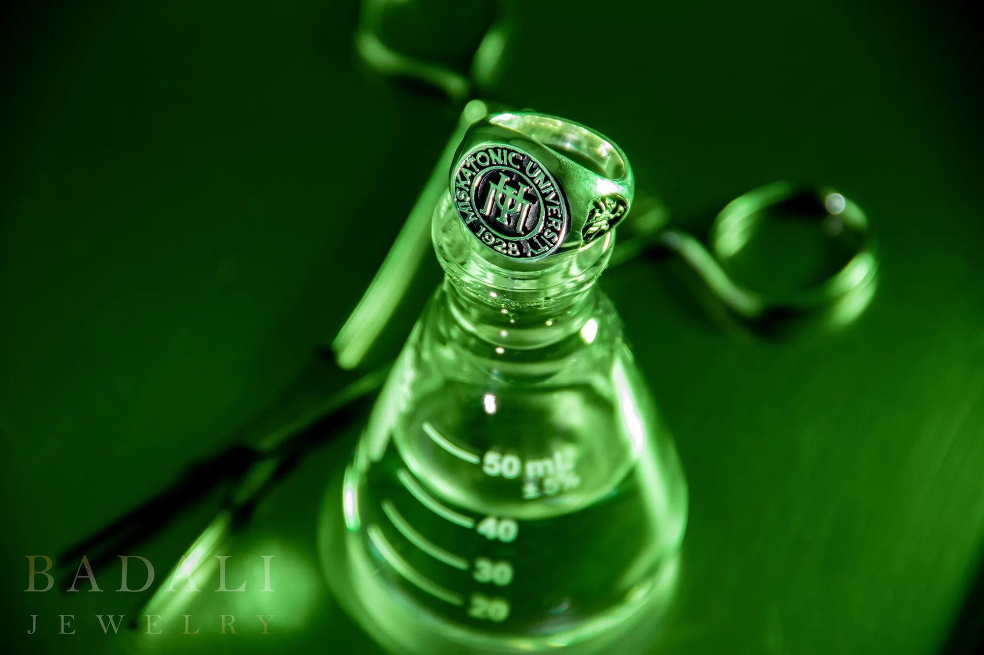 Gold Miskatonic University Class Ring