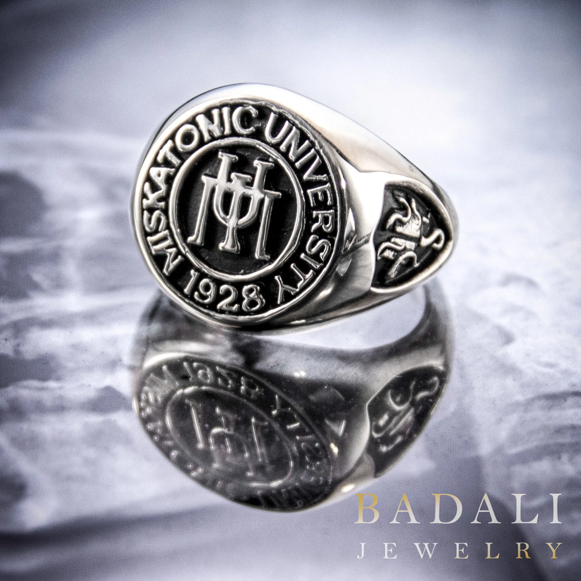 Gold Miskatonic University Class Ring