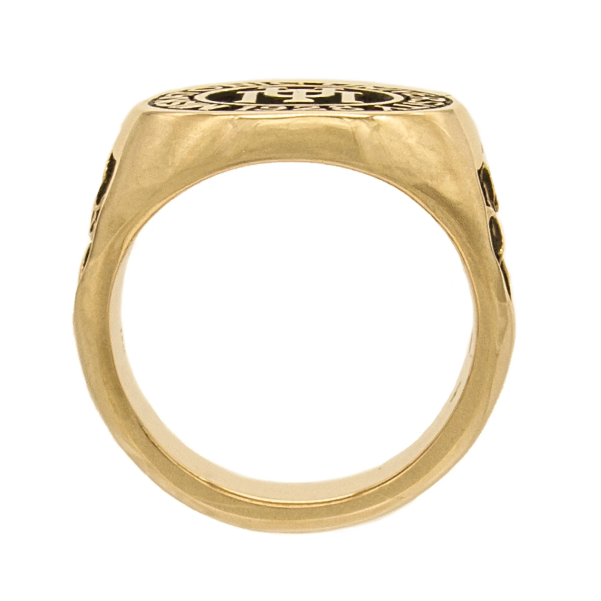 Gold Miskatonic University Class Ring