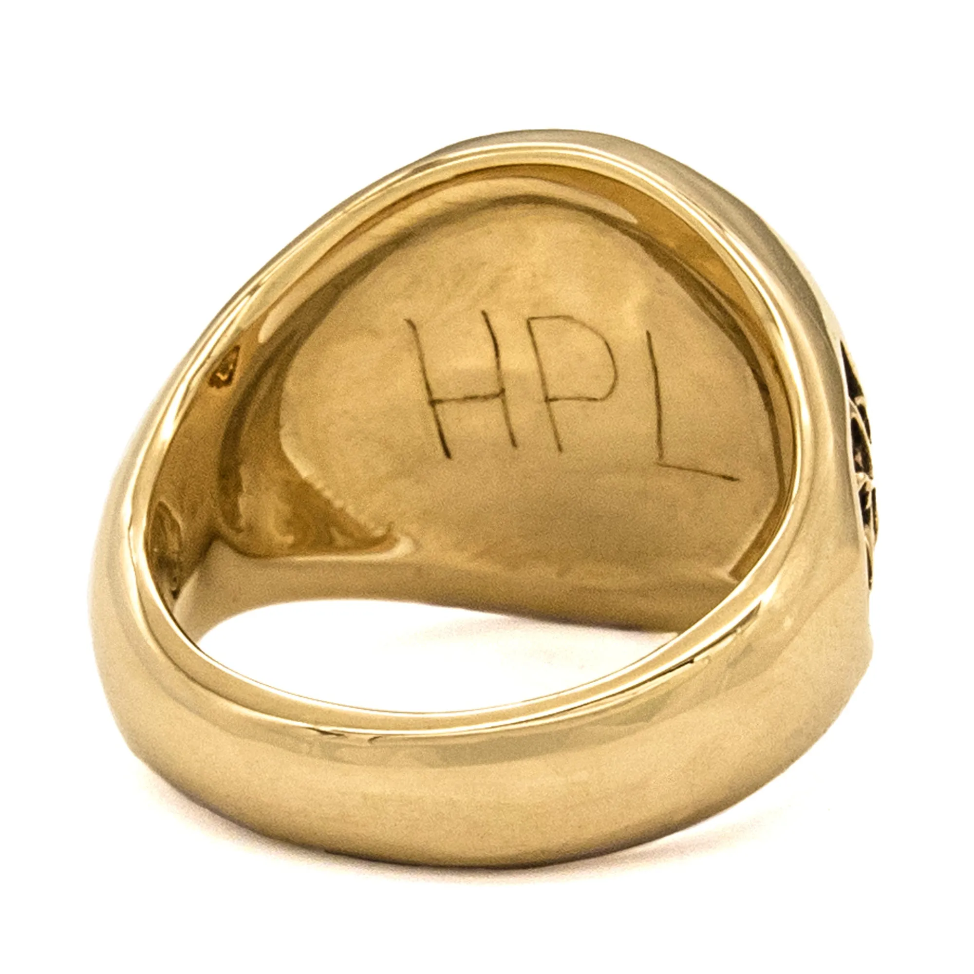 Gold Miskatonic University Class Ring
