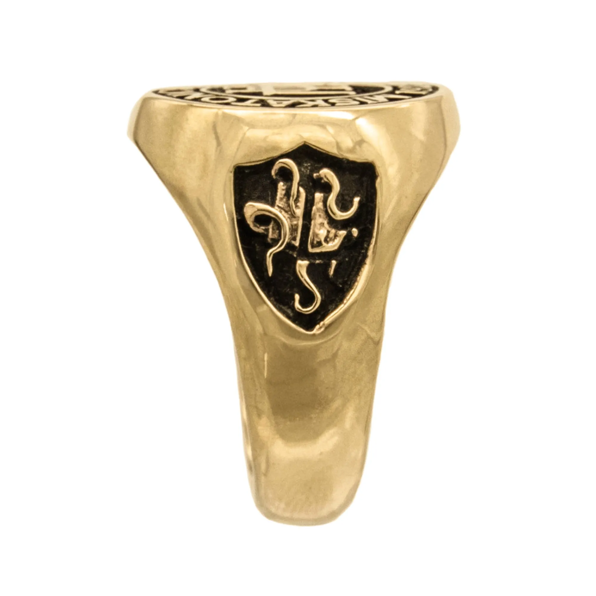 Gold Miskatonic University Class Ring