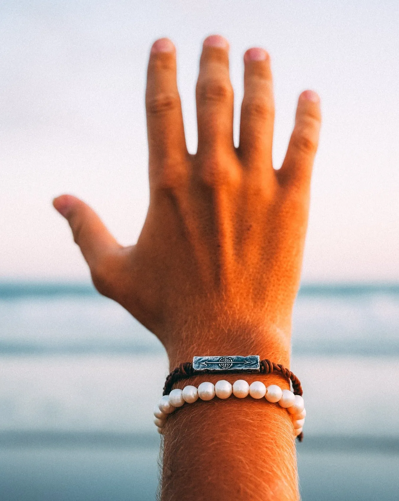 Gold White Pearl Bracelet