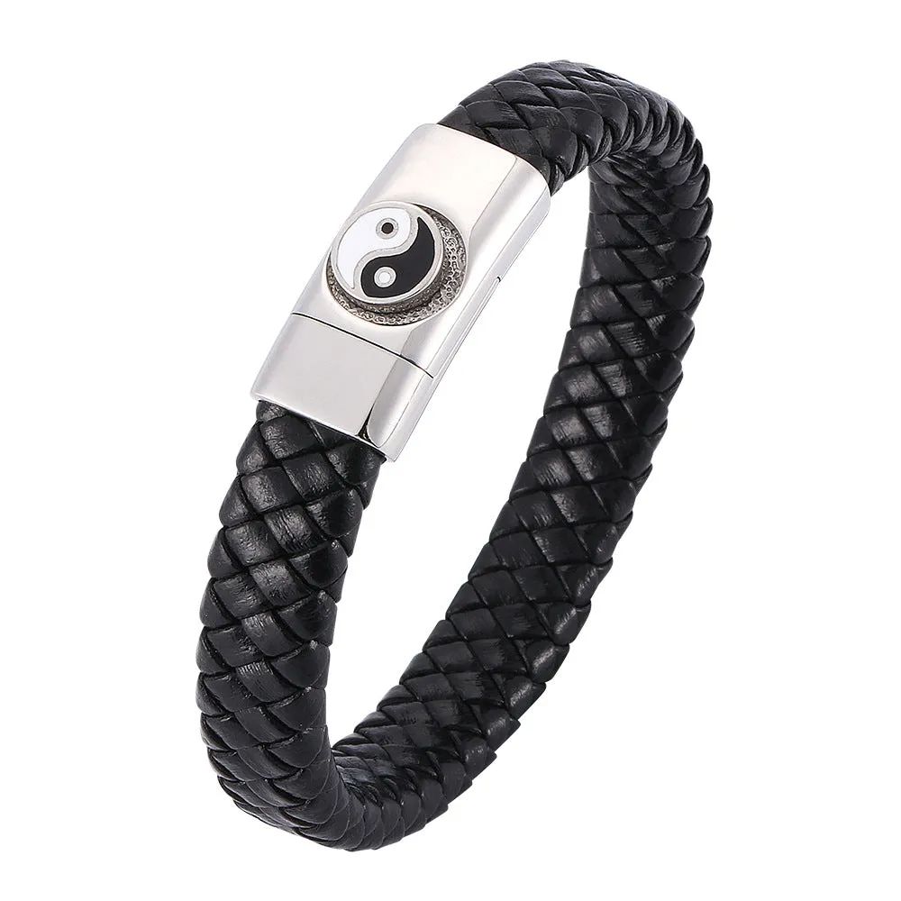 Gossip Magnet Clasp Stainless Steel Personality Bracelet