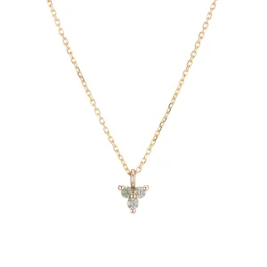 Green Sapphire Triad Necklace (ready to ship option)*