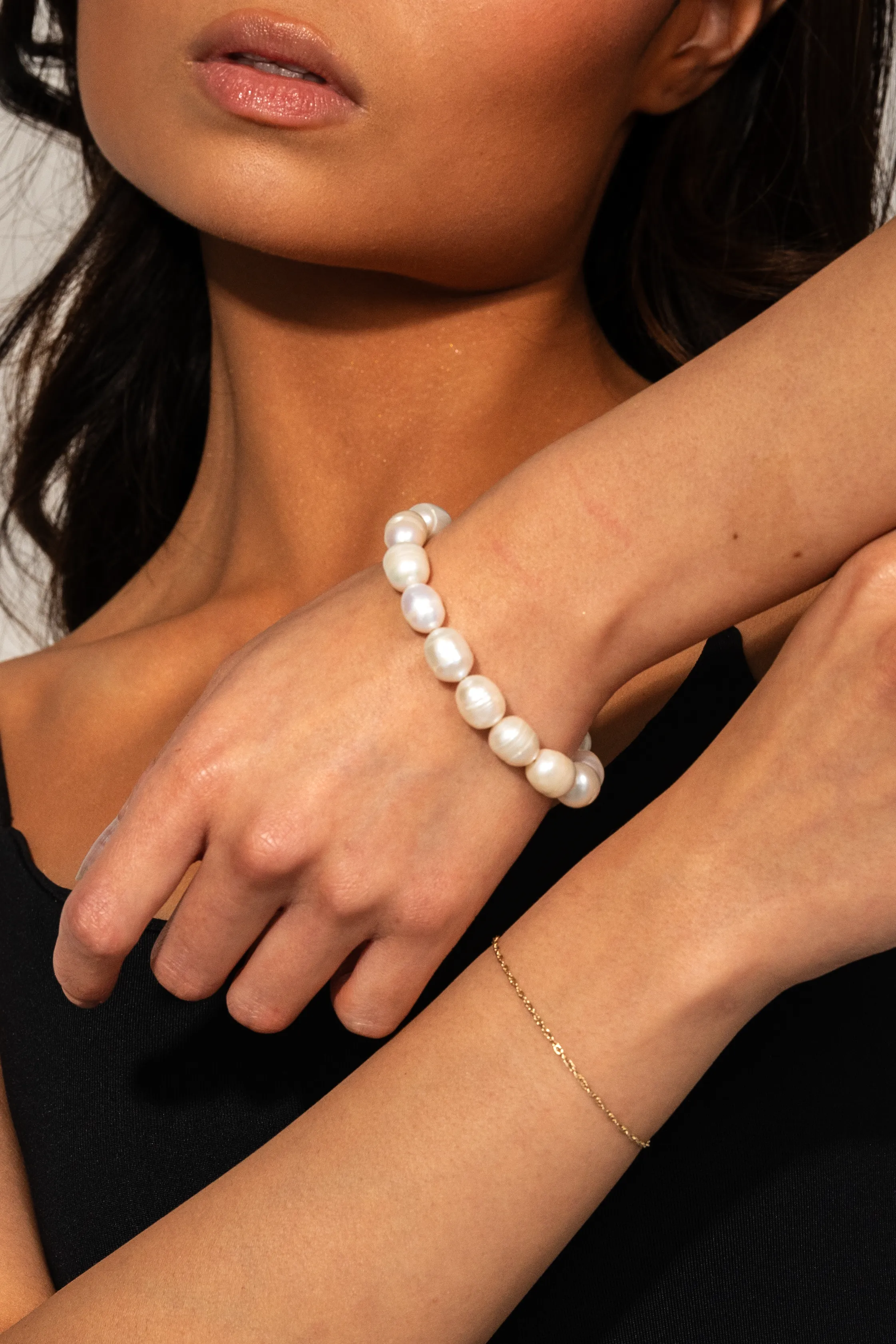 Harmony Pearl Bracelet In Gold