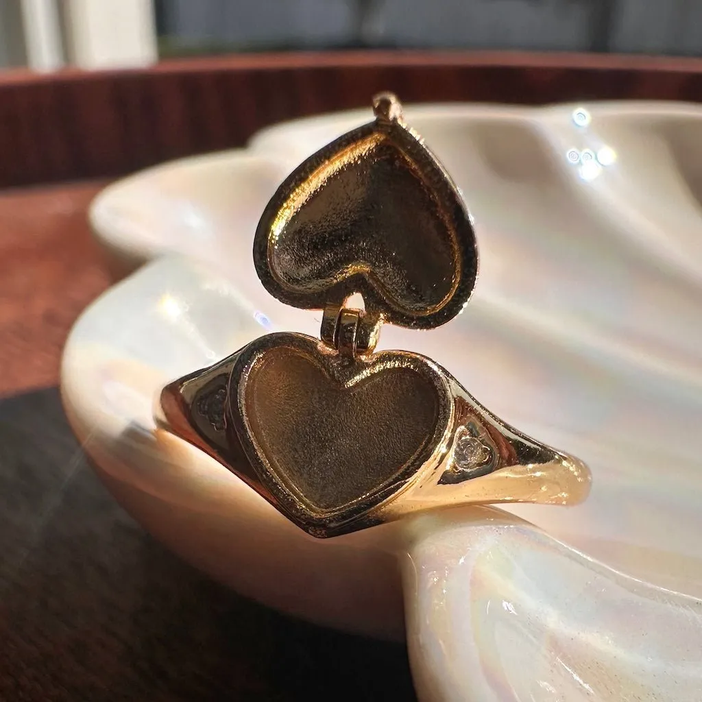 Heart Locket Ring