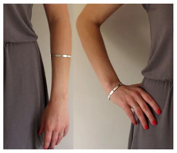 Inspirational Quote Cuff Bracelet for her
