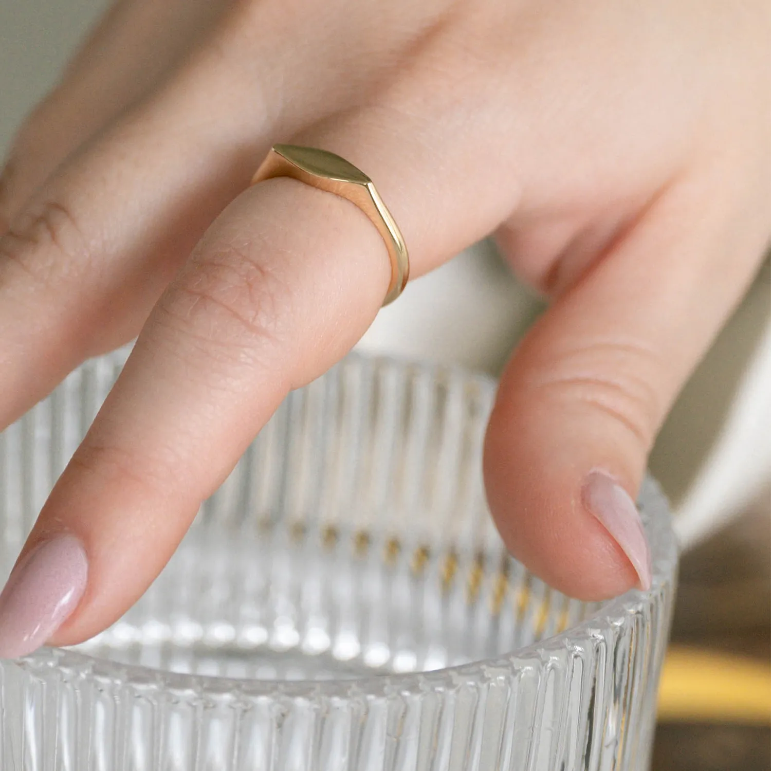Interleaf Signet Ring