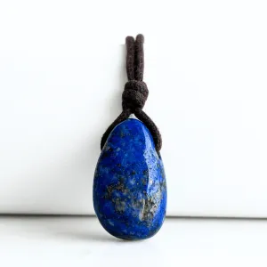 Lapis Lazuli Gemstone Pendant Necklace - Celestial Beauty