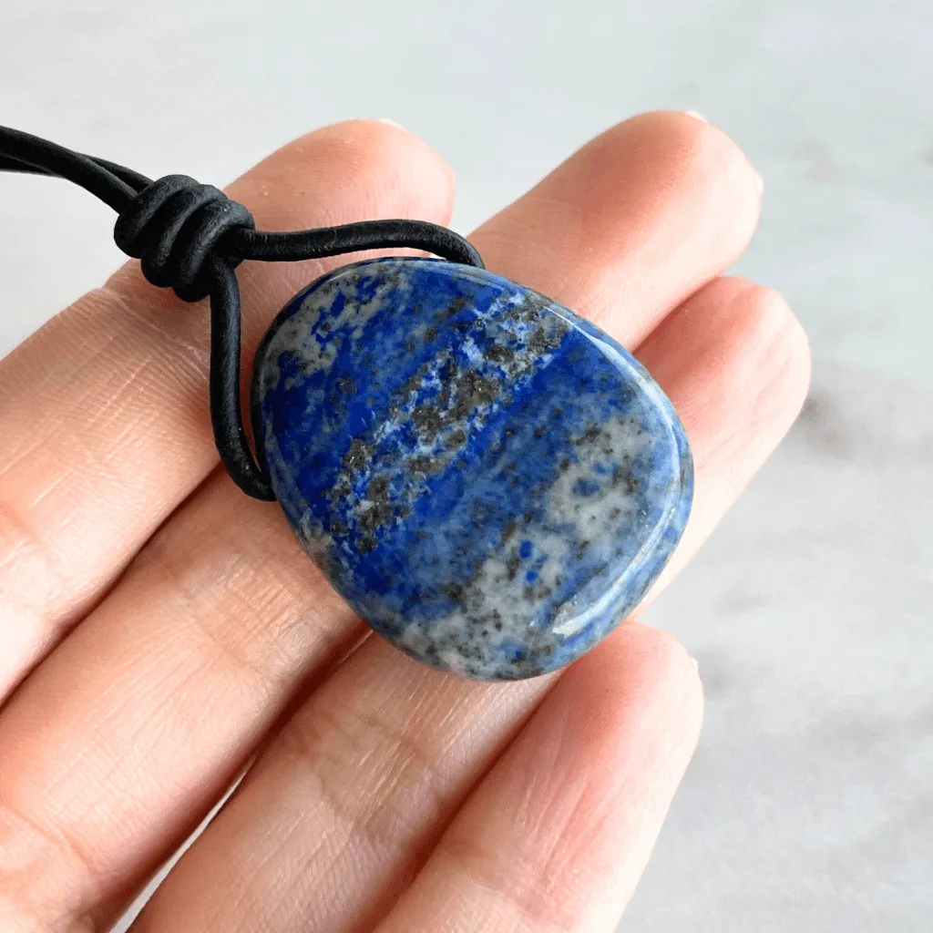 Lapis Lazuli OOAK Gemstone Pendant - Inner Peace