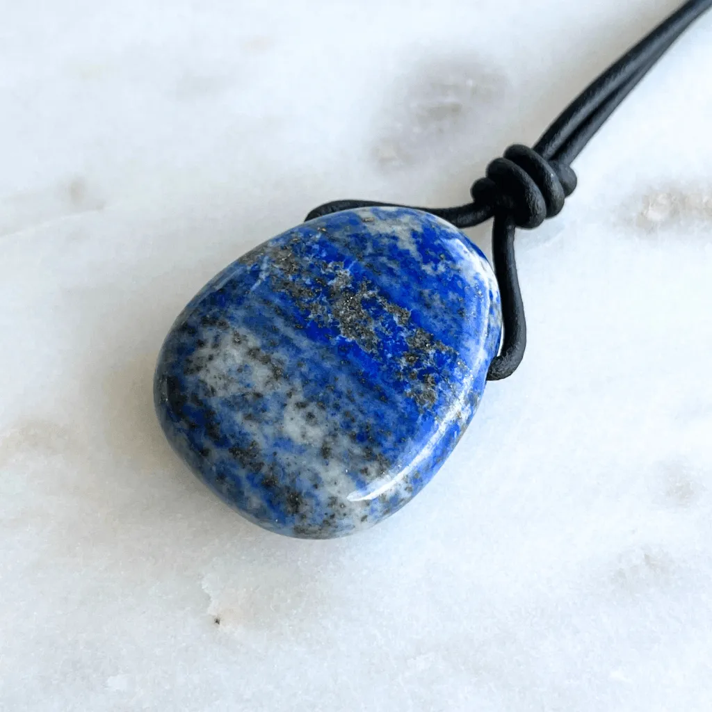 Lapis Lazuli OOAK Gemstone Pendant - Inner Peace