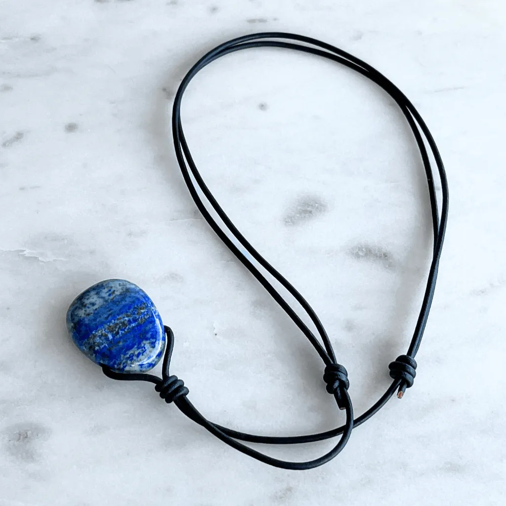 Lapis Lazuli OOAK Gemstone Pendant - Inner Peace