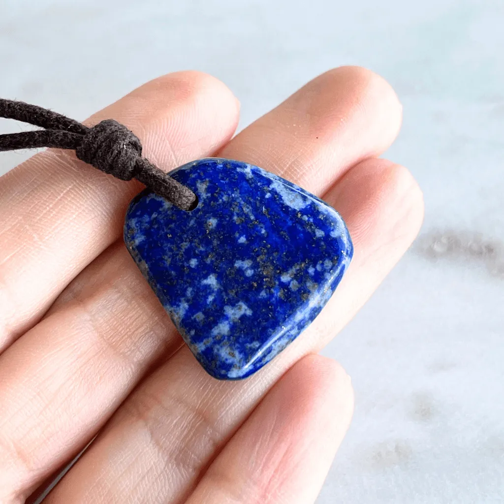 Lapis Lazuli OOAK Gemstone Pendant - Wisdom and Clarity