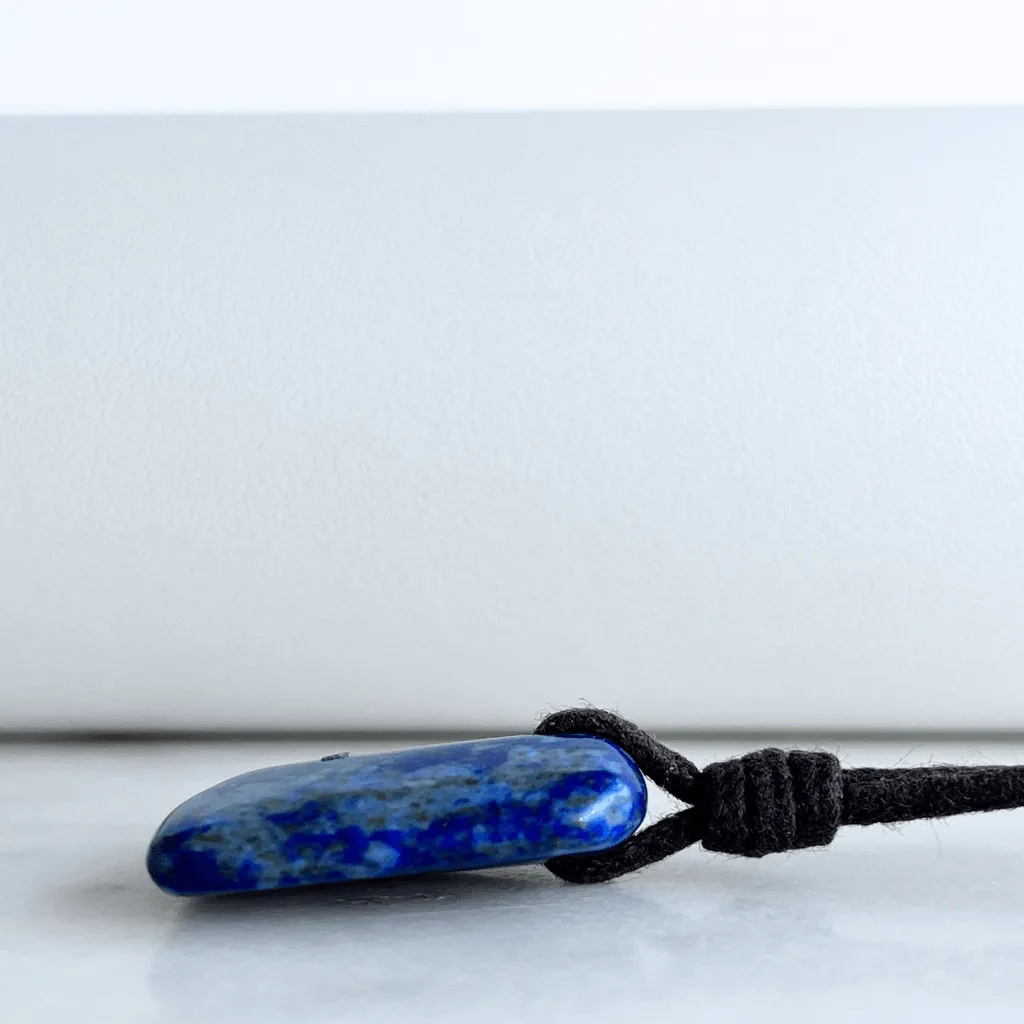 Lapis Lazuli OOAK Gemstone Pendant - Wisdom and Clarity