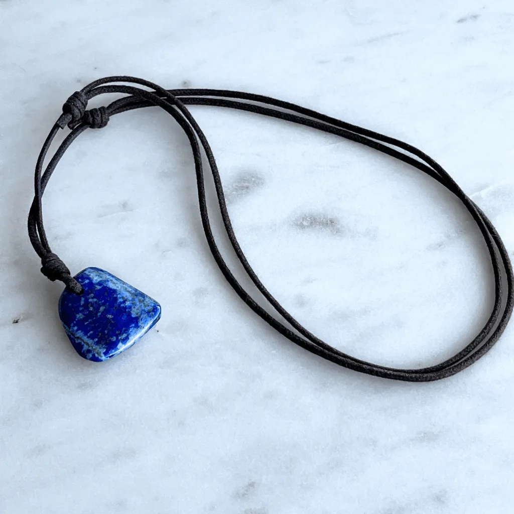 Lapis Lazuli OOAK Gemstone Pendant - Wisdom and Clarity