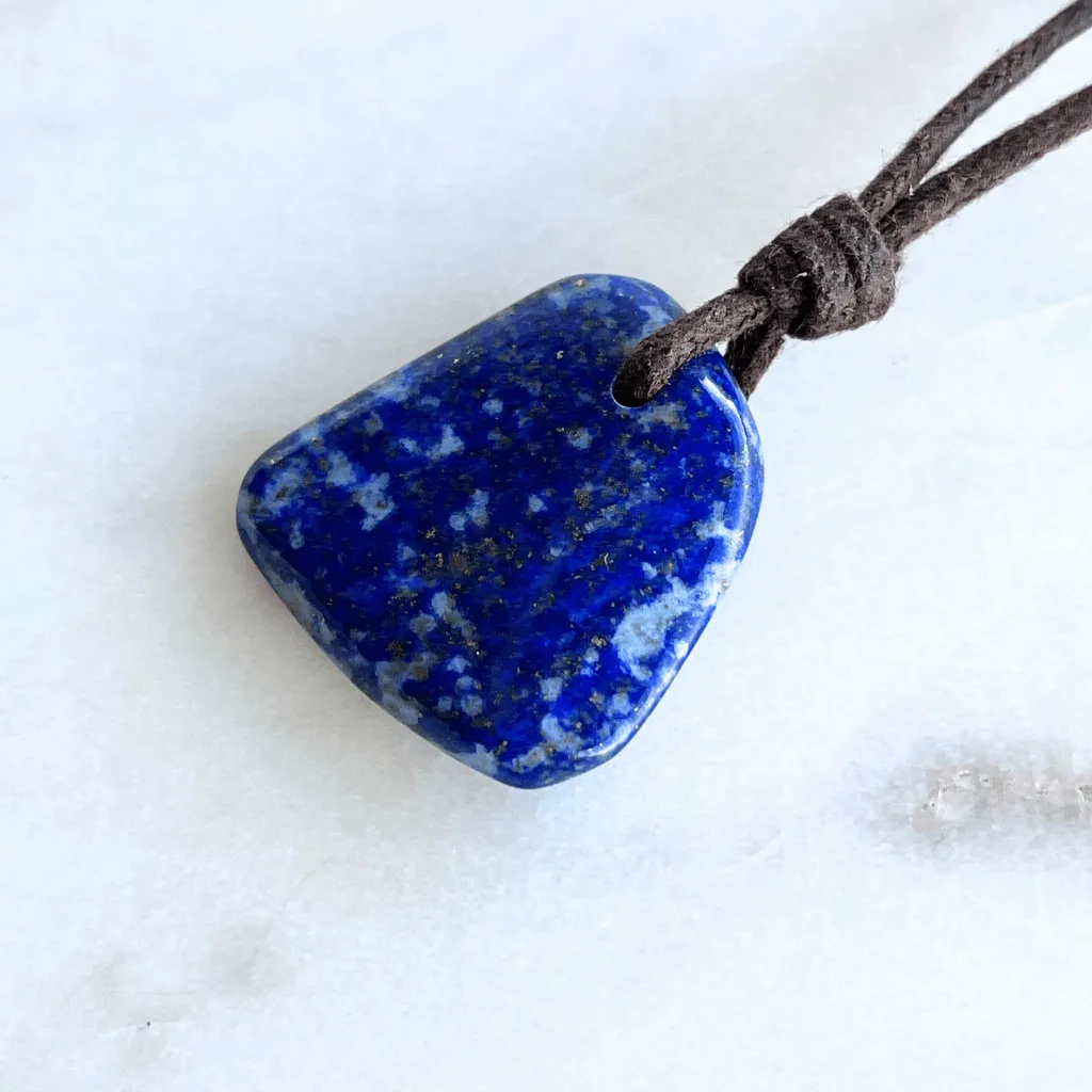 Lapis Lazuli OOAK Gemstone Pendant - Wisdom and Clarity