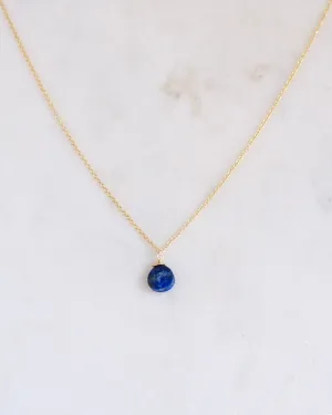 Lapis lazuli simple necklace