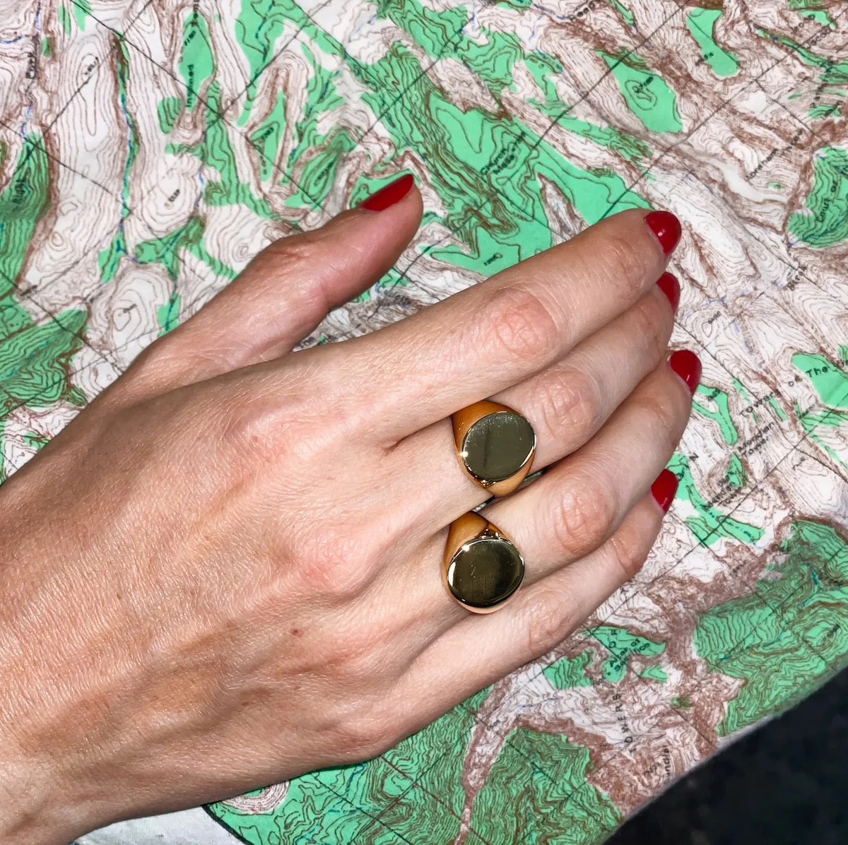 Large Disc Signet Ring