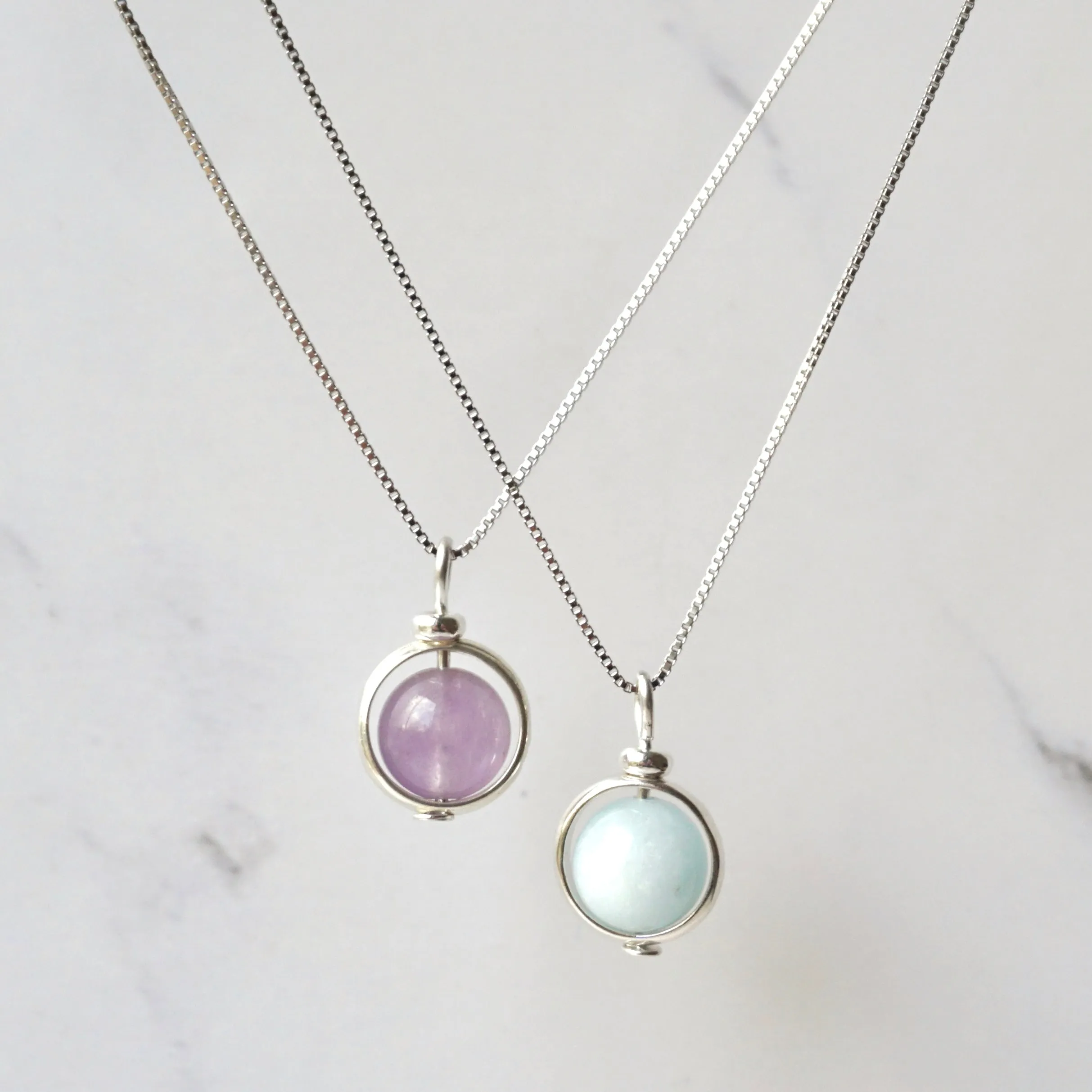 Lavender Amethyst Sterling Silver Necklace