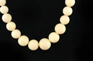 Light Peach Coral Beaded Necklace