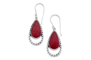 Lovina Earrings- Coral