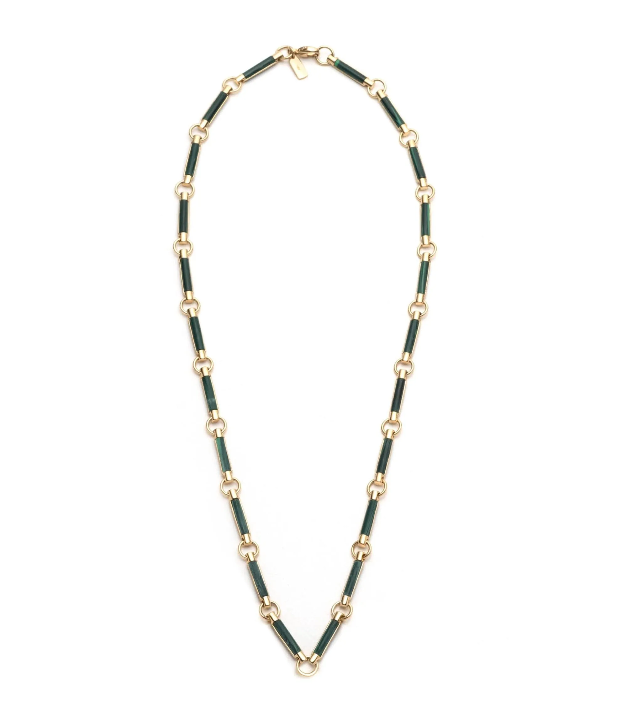 Malachite Stone Chain Choker