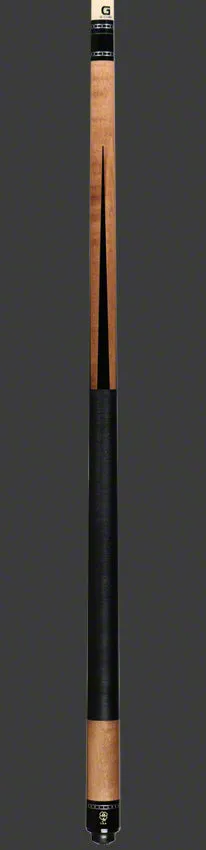 McDermott Walnut Stained Maple Forearm with Black PointsPool Cue - G333