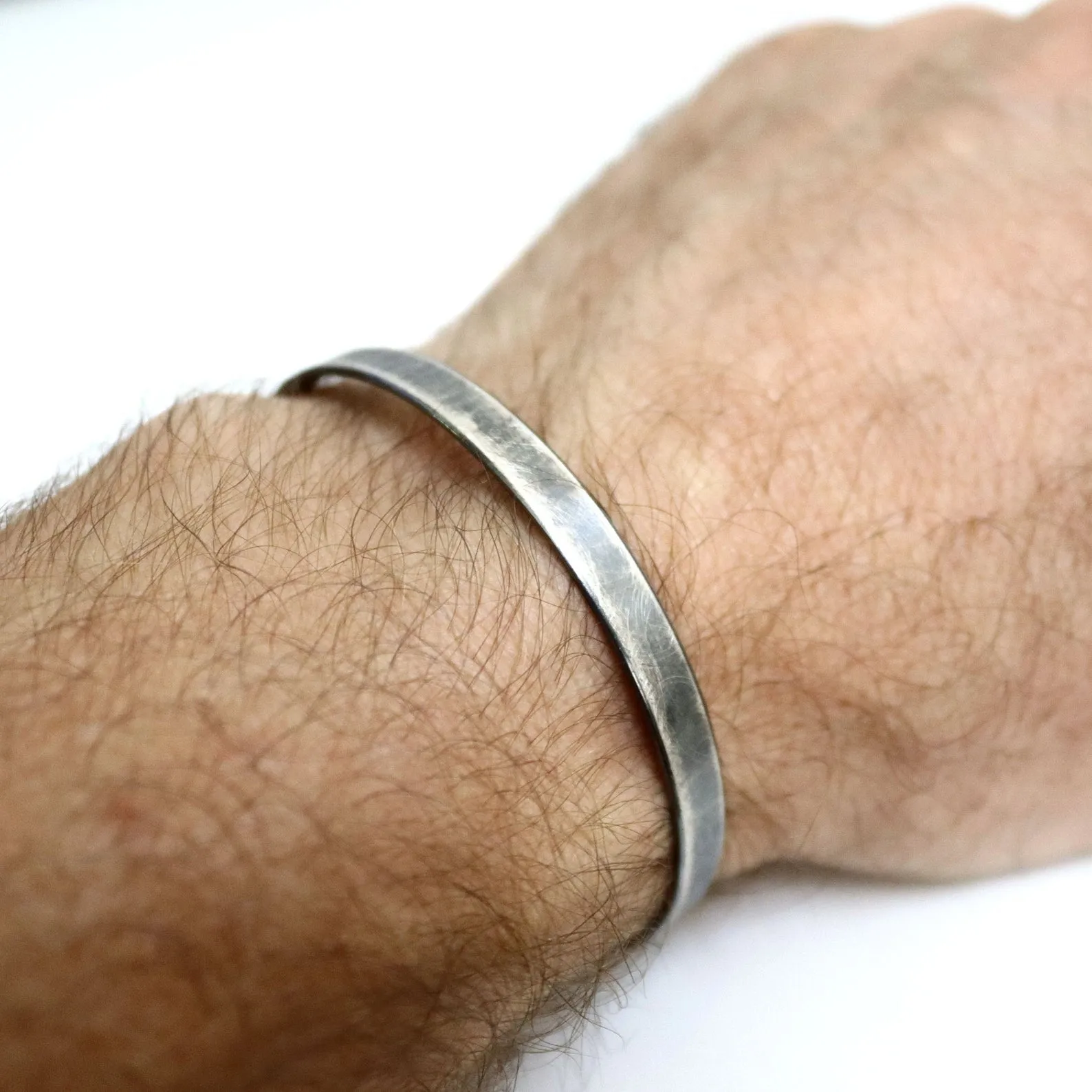 Mens Inspiration Bracelet - Design Bangle Cuff for men - Personalized Rustic Jewelry