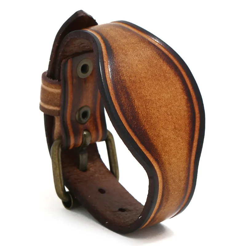 Men's New Simple & Retro Distressed Leather Bracelet