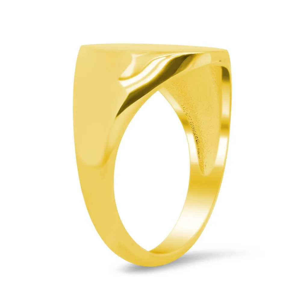 Men's Oval Signet Ring - Small