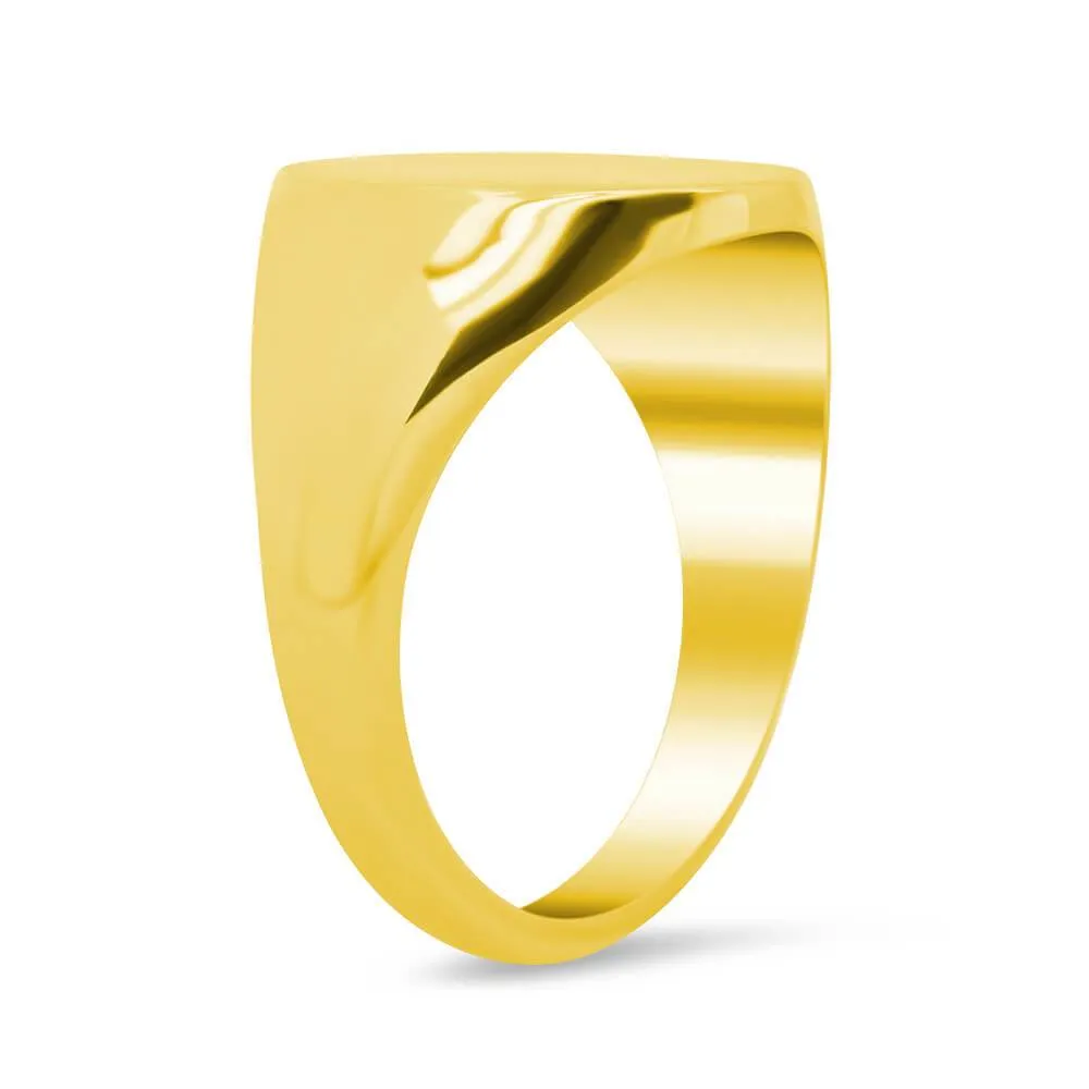 Men's Oval Signet Ring - Small