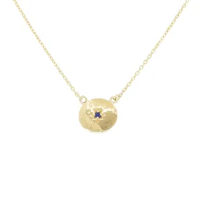 Mia Sapphire Gold Necklace