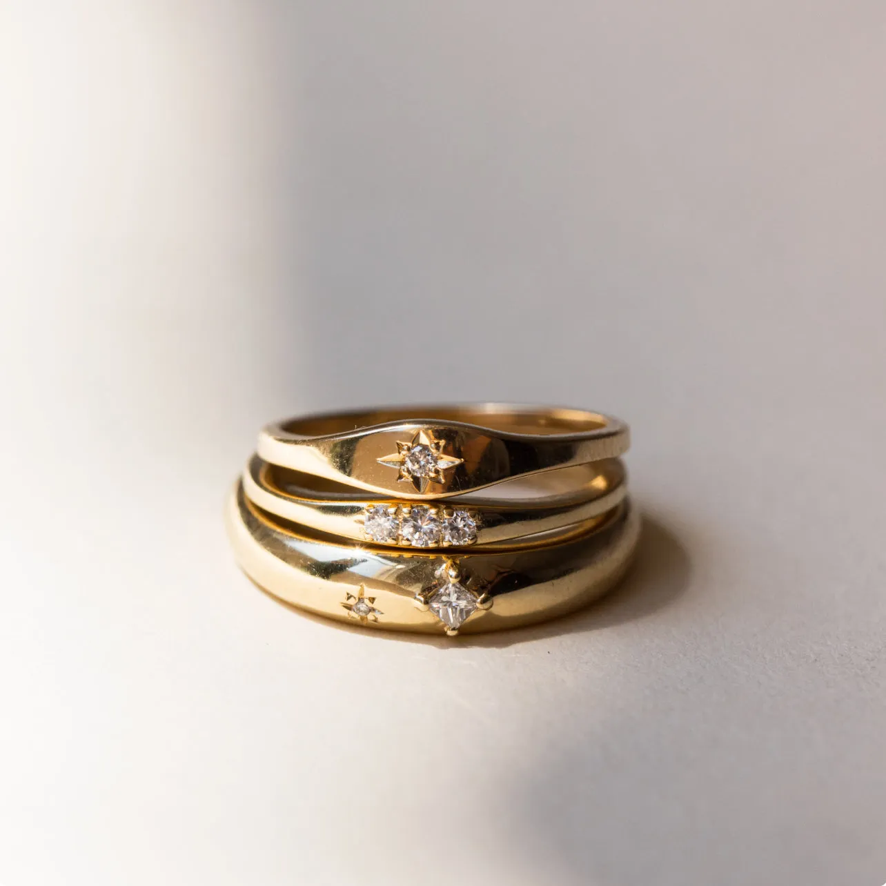 Mini Starburst Signet Ring